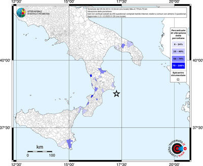 Mappa territorio comunale con almeno 3 questionari