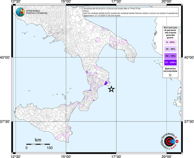 Mappa territorio comunale con almeno 3 questionari