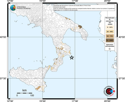 Mappa territorio comunale con almeno 3 questionari
