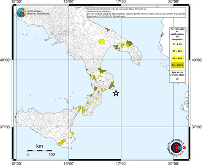 Mappa territorio comunale con almeno 3 questionari