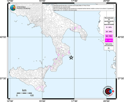 Mappa territorio comunale con almeno 3 questionari