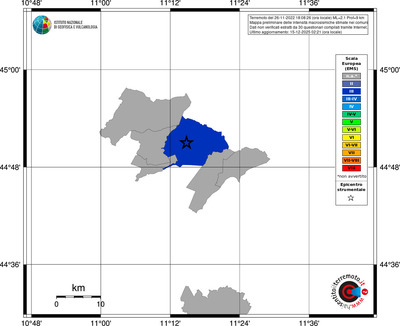 Mappa EMS - territori comuni
