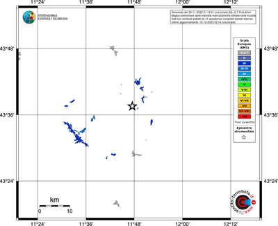 Mappa EMS - territori località