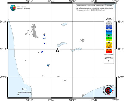 Mappa EMS - territori località