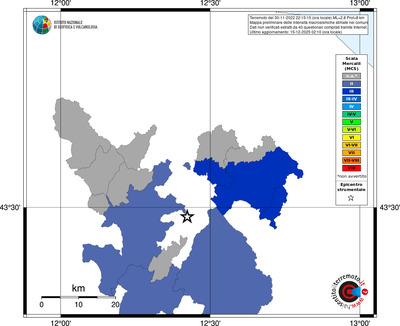 Mappa MCS - territori comuni
