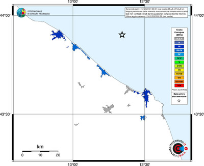 Mappa EMS - territori località