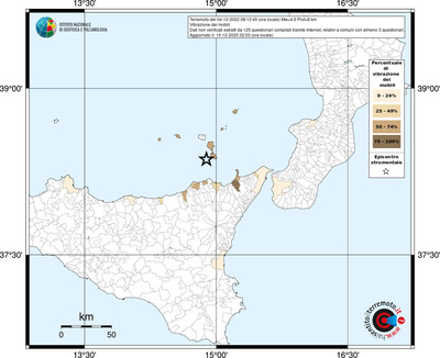 Mappa territorio comunale con almeno 3 questionari