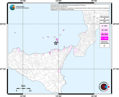 Mappa territorio comunale con almeno 3 questionari