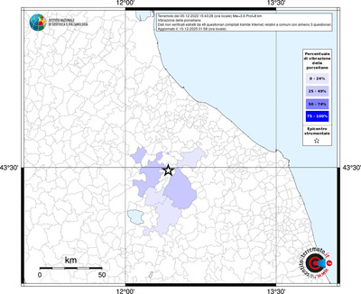 Mappa territorio comunale con almeno 3 questionari