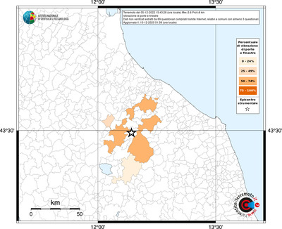 Mappa territorio comunale con almeno 3 questionari