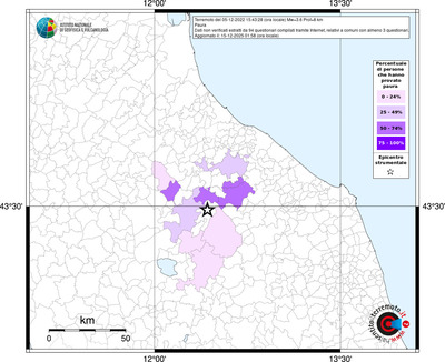 Mappa territorio comunale con almeno 3 questionari