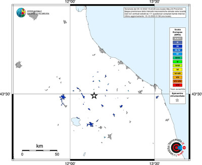 Mappa EMS - territori località