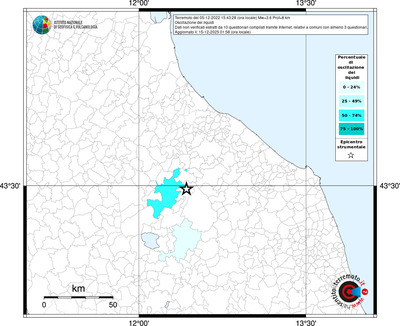 Mappa territorio comunale con almeno 3 questionari