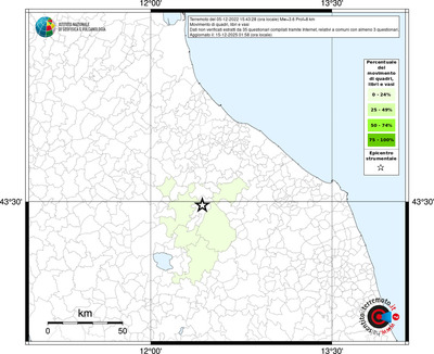 Mappa territorio comunale con almeno 3 questionari