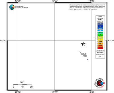 Mappa EMS - territori località