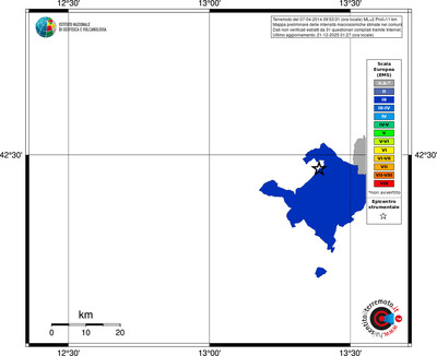 Mappa EMS - territori comuni