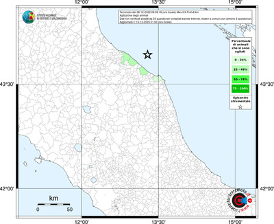 Mappa territorio comunale con almeno 3 questionari
