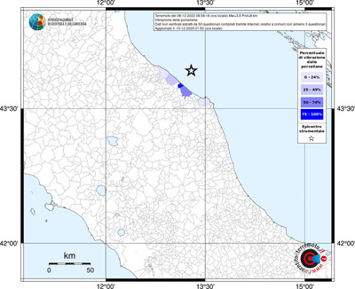 Mappa territorio comunale con almeno 3 questionari