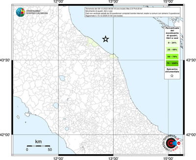 Mappa territorio comunale con almeno 3 questionari