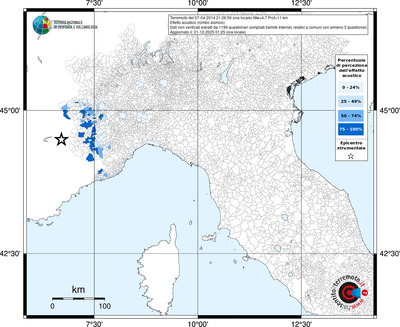 Mappa territorio comunale con almeno 3 questionari
