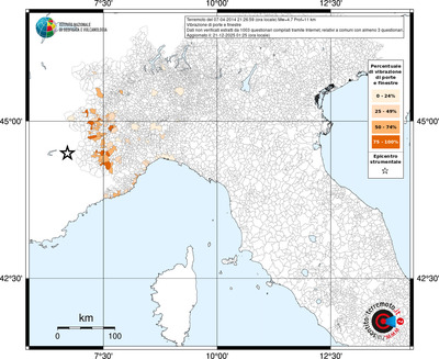 Mappa territorio comunale con almeno 3 questionari