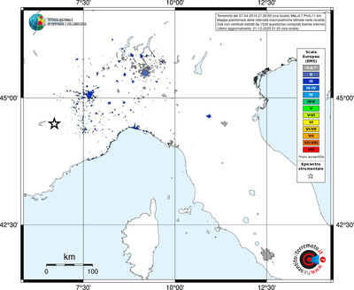 Mappa EMS - territori località