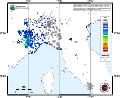 Mappa EMS - territori comuni