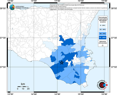 Mappa territorio comunale con almeno 3 questionari