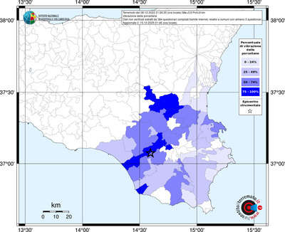Mappa territorio comunale con almeno 3 questionari