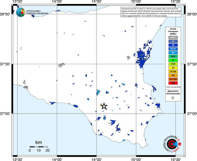 Mappa EMS - territori località