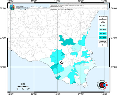 Mappa territorio comunale con almeno 3 questionari