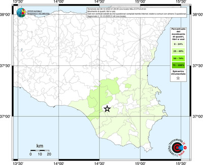 Mappa territorio comunale con almeno 3 questionari