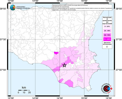 Mappa territorio comunale con almeno 3 questionari