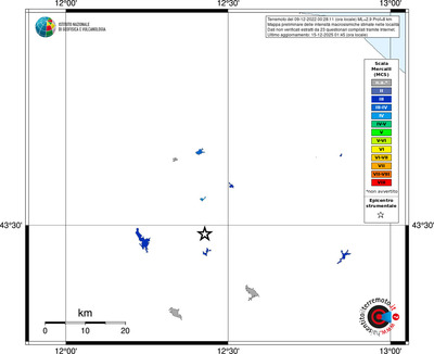 Mappa MCS - territori località