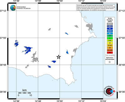 Mappa EMS - territori località