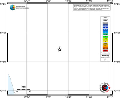 Mappa EMS - territori località