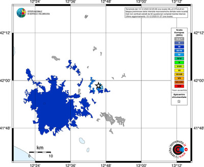 Mappa EMS - territori località