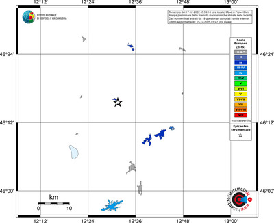 Mappa EMS - territori località
