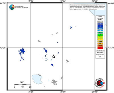 Mappa EMS - territori località
