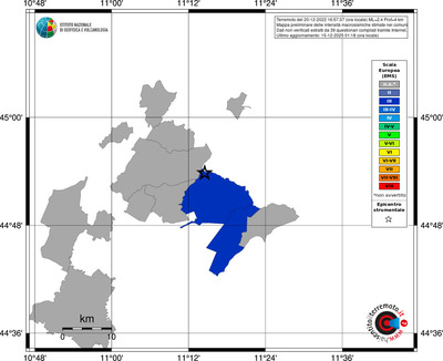 Mappa EMS - territori comuni