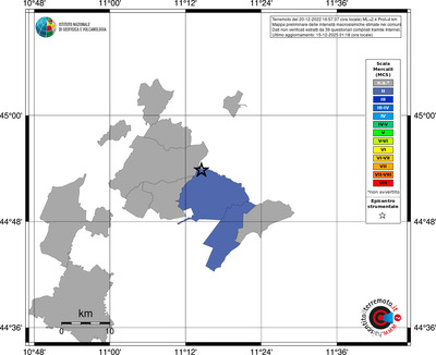 Mappa MCS - territori comuni