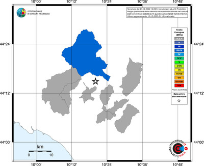 Mappa EMS - territori comuni