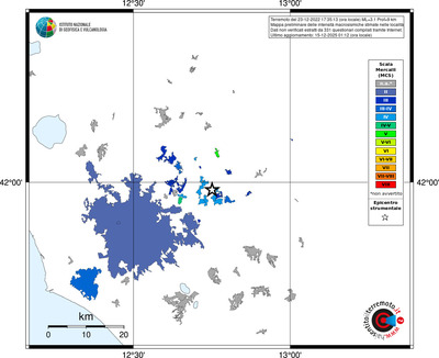 Mappa MCS - territori località
