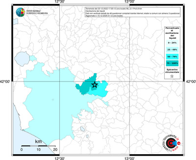 Mappa territorio comunale con almeno 3 questionari