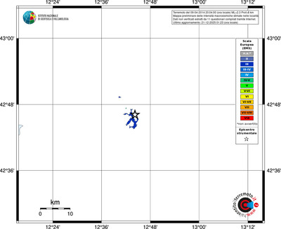 Mappa EMS - territori località