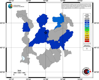 Mappa EMS - territori comuni