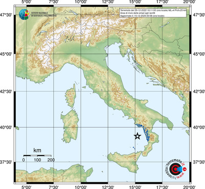 Area di invio delle email agli iscritti