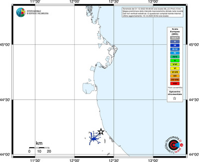 Mappa EMS - territori località