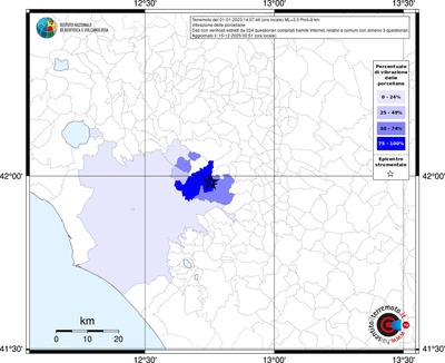 Mappa territorio comunale con almeno 3 questionari
