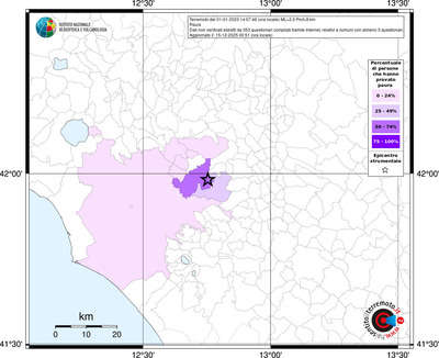 Mappa territorio comunale con almeno 3 questionari